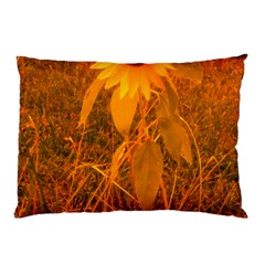 Yellow Sunflower Pillow Case by okhismakingart