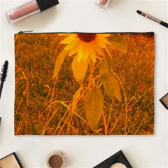 Yellow Sunflower Cosmetic Bag (xl) by okhismakingart