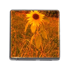 Yellow Sunflower Memory Card Reader (square 5 Slot) by okhismakingart