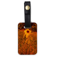 Yellow Sunflower Luggage Tags (one Side)  by okhismakingart