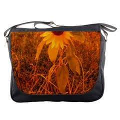 Yellow Sunflower Messenger Bag by okhismakingart