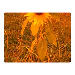 Yellow Sunflower Double Sided Flano Blanket (mini)  by okhismakingart