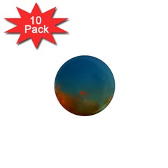 Orange And Blue Sky 1  Mini Magnet (10 Pack)  by okhismakingart