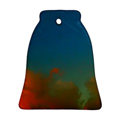 Orange And Blue Sky Ornament (bell) by okhismakingart