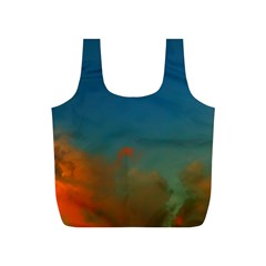 Orange And Blue Sky Full Print Recycle Bag (s) by okhismakingart