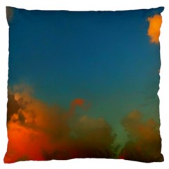 Orange And Blue Sky Standard Flano Cushion Case (one Side) by okhismakingart