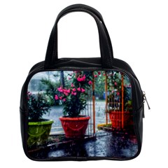 Rainy Day Classic Handbag (two Sides) by okhismakingart