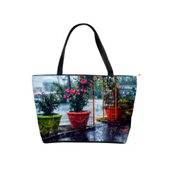 Rainy Day Classic Shoulder Handbag by okhismakingart