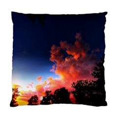 Deep Blue Sunset Standard Cushion Case (one Side) by okhismakingart