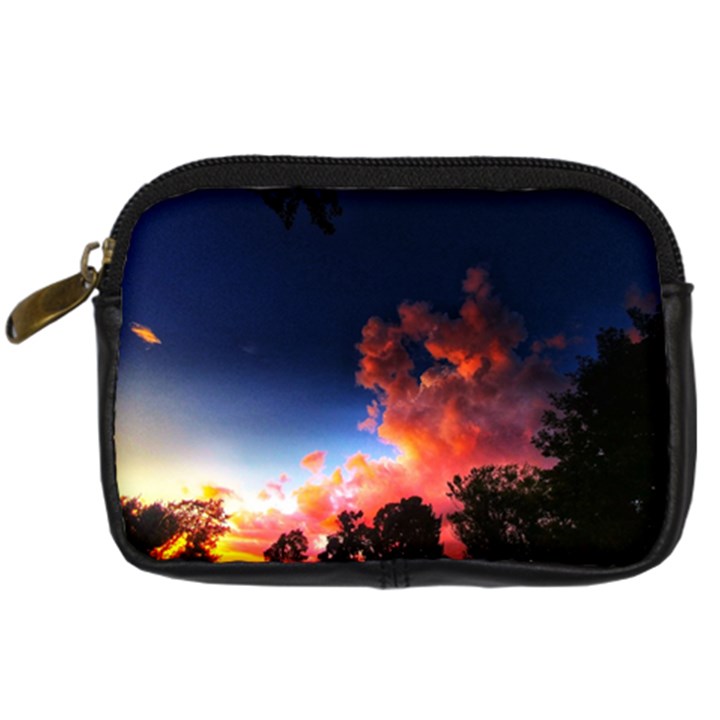 Deep Blue Sunset Digital Camera Leather Case