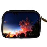 Deep Blue Sunset Digital Camera Leather Case Back