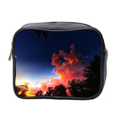 Deep Blue Sunset Mini Toiletries Bag (two Sides) by okhismakingart