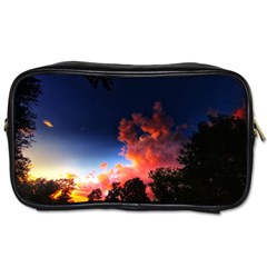 Deep Blue Sunset Toiletries Bag (one Side) by okhismakingart