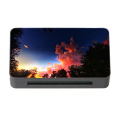 Deep Blue Sunset Memory Card Reader With Cf by okhismakingart