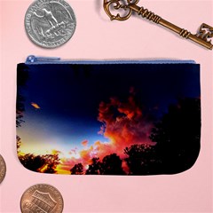 Deep Blue Sunset Large Coin Purse by okhismakingart