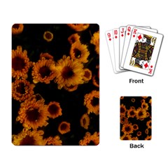 Yellow Flowers Playing Cards Single Design