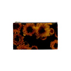 Yellow Flowers Cosmetic Bag (small) by okhismakingart