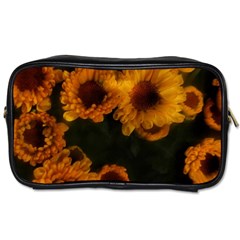 Yellow Flowers Toiletries Bag (one Side) by okhismakingart