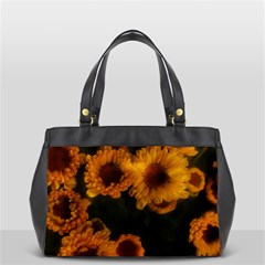 Yellow Flowers Oversize Office Handbag by okhismakingart