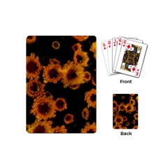 Yellow Flowers Playing Cards (mini) by okhismakingart