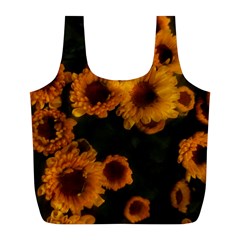 Yellow Flowers Full Print Recycle Bag (l) by okhismakingart