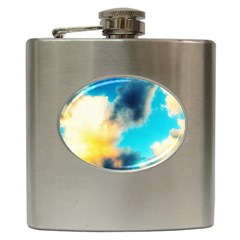 Pale Clouds Hip Flask (6 Oz) by okhismakingart