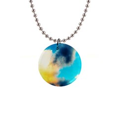 Pale Clouds 1  Button Necklace by okhismakingart