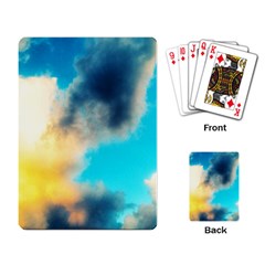 Pale Clouds Playing Cards Single Design by okhismakingart