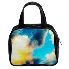 Pale Clouds Classic Handbag (two Sides) by okhismakingart