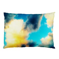 Pale Clouds Pillow Case (two Sides) by okhismakingart