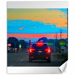 Neon Drive Canvas 8  X 10  by okhismakingart