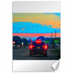 Neon Drive Canvas 12  X 18  by okhismakingart