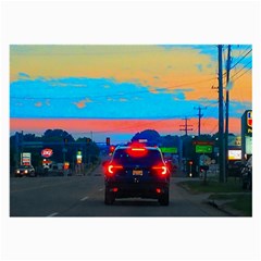 Neon Drive Large Glasses Cloth by okhismakingart