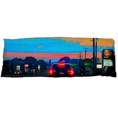 Neon Drive Body Pillow Case (dakimakura) by okhismakingart