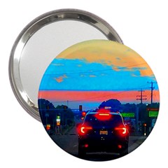 Neon Drive 3  Handbag Mirrors by okhismakingart