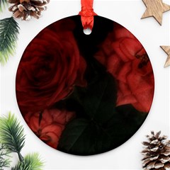 Three Pink Flowers Ornament (round) by okhismakingart