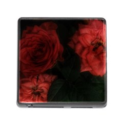 Three Pink Flowers Memory Card Reader (square 5 Slot) by okhismakingart