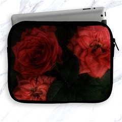 Three Pink Flowers Apple Ipad 2/3/4 Zipper Cases by okhismakingart