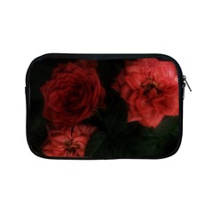 Three Pink Flowers Apple Ipad Mini Zipper Cases by okhismakingart