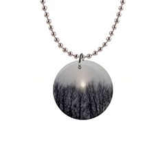 Foggy Forest 1  Button Necklace by okhismakingart