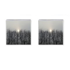 Foggy Forest Cufflinks (square) by okhismakingart