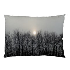 Foggy Forest Pillow Case by okhismakingart