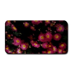 Purple Flowers With Yellow Centers Medium Bar Mats by okhismakingart