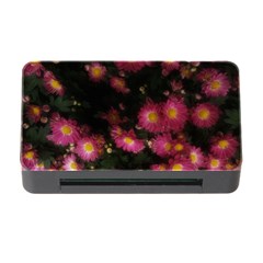 Purple Flowers With Yellow Centers Memory Card Reader With Cf by okhismakingart