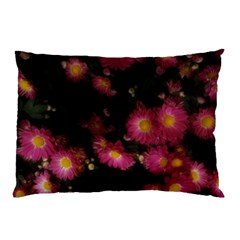 Purple Flowers With Yellow Centers Pillow Case (two Sides) by okhismakingart