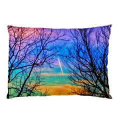 Pastel Plane Take-off Pillow Case by okhismakingart