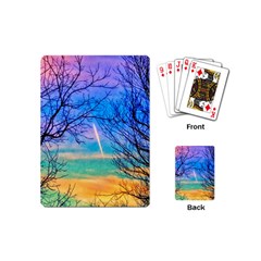 Pastel Plane Take-off Playing Cards (mini) by okhismakingart