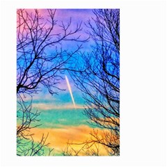 Pastel Plane Take-off Large Garden Flag (two Sides) by okhismakingart