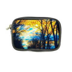 Yellow And Blue Forest Coin Purse by okhismakingart