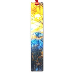 Yellow And Blue Forest Large Book Marks by okhismakingart